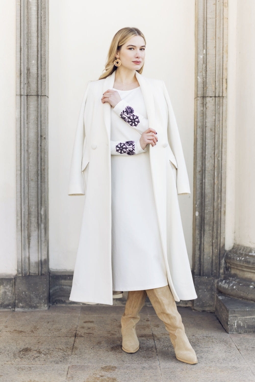 Haftowana sukienka Haft Wilanowski