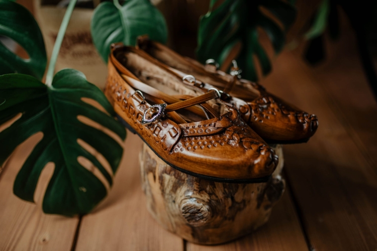 Kierpce z nowłokami skórzane góralskie