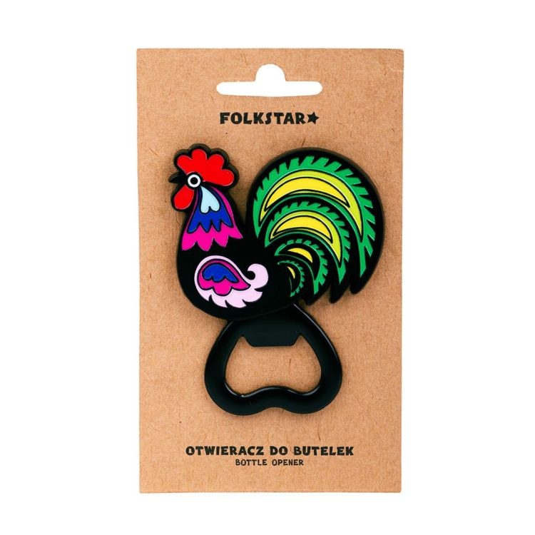 Magnes na lodówkę otwieracz do butelek kogut łowicki