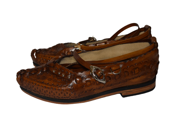 Kierpce skórzane góralskie zelowane