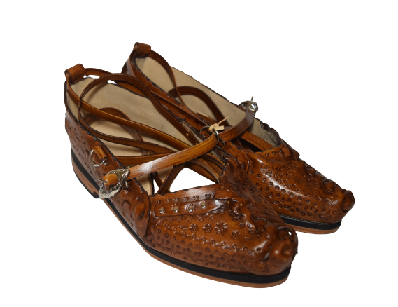 Kierpce skórzane góralskie zelowane