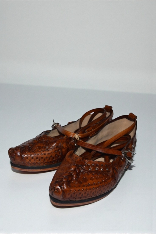 Kierpce skórzane góralskie zelowane