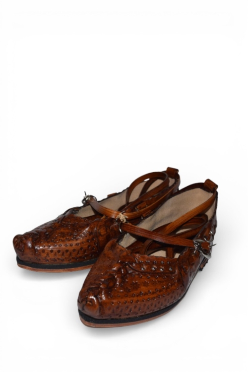 Kierpce skórzane góralskie zelowane