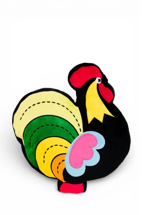 Poduszka dekoracyjna przytulanka kogut łowicki